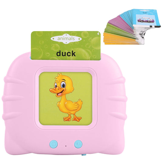 224 Words Kid Flash Talking Cards 112 Card Electronic Cognitive Audio Toddler Reading Machine Animal Shape Color Repeated Learning Cards English For Child