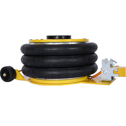 5T Triple Bag Air Jack ,Pneumatic Jack 3 bag ,lifting 16in capacity 5T 11000lbs,easy-collapsing Terrain,Color Yellow