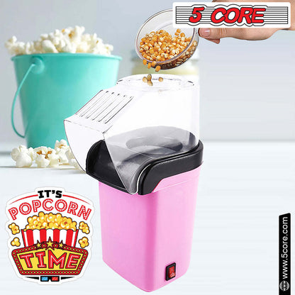 5 Core Popcorn Machine 16 Cup Capacity Hot Air Popper Mini Portable Tabletop Electric Pop Corn Maker Maquina Para Hacer Palomitas De Maiz For Home Movie Party