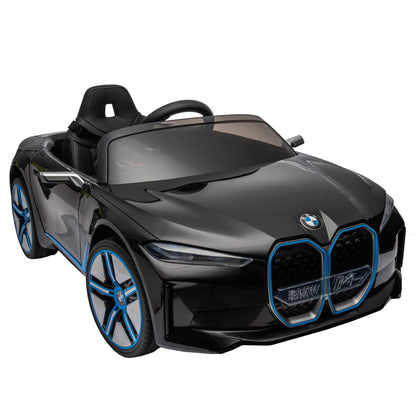 Licensed BMW I4,12v Kids ride on car 2.4G W/Parents Remote Control,electric car for kids,Three speed adjustable,Power display, USB,MP3 ,Bluetooth,LED light,Two-point safety belt,story