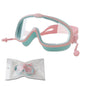 Outdoor swimming goggles earplugs 2 in 1 set kids anti fog UV