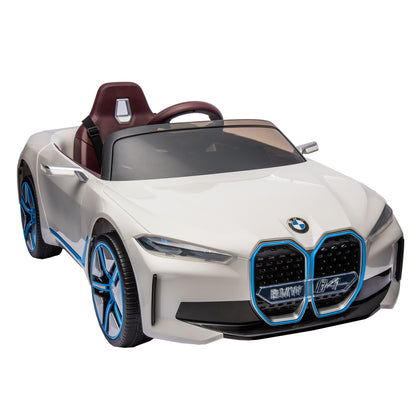 Licensed BMW I4,12v Kids ride on car 2.4G W/Parents Remote Control,electric car for kids,Three speed adjustable,Power display, USB,MP3 ,Bluetooth,LED light,Two-point safety belt,story