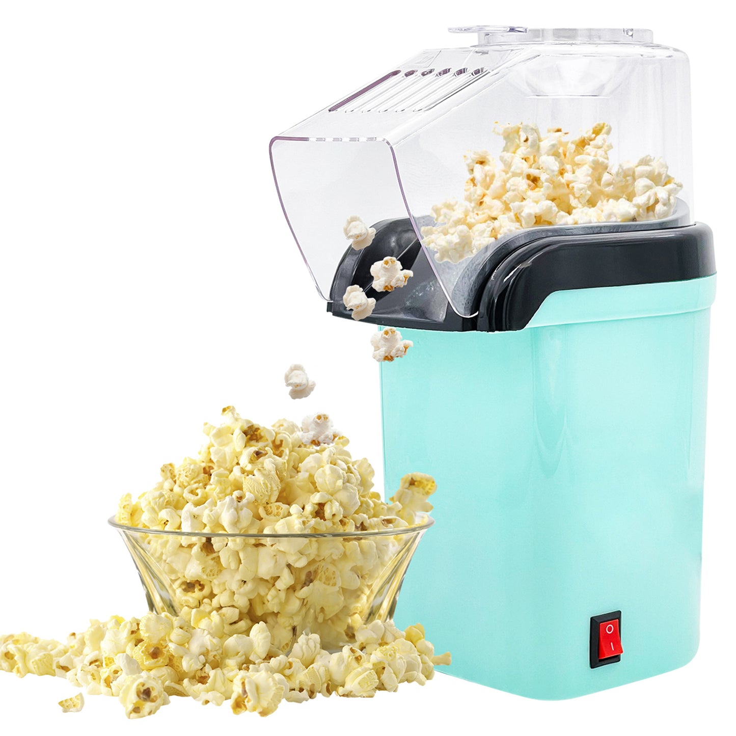 5 Core Popcorn Machine 16 Cup Capacity Hot Air Popper Mini Portable Tabletop Electric Pop Corn Maker Maquina Para Hacer Palomitas De Maiz For Home Movie Party