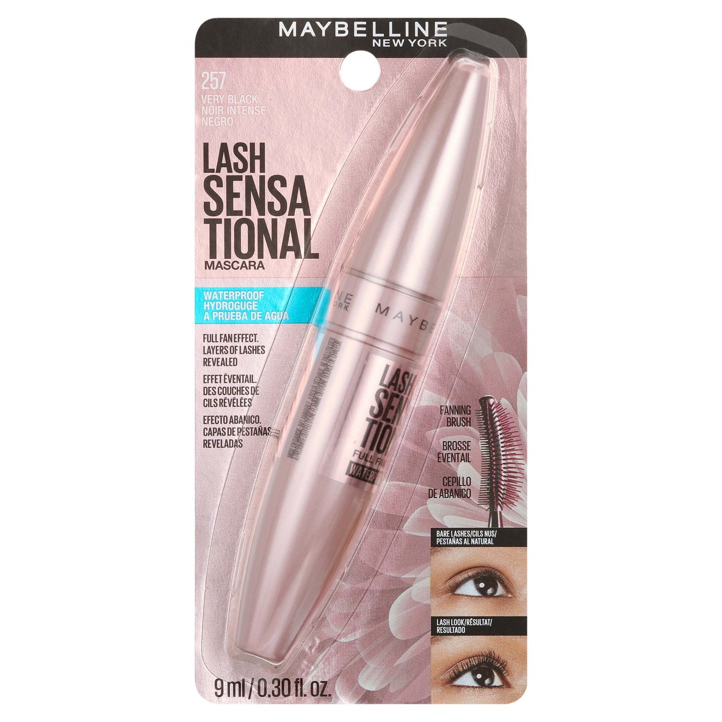 Maybelline Lash Sensational Waterproof Mascara, Very Black