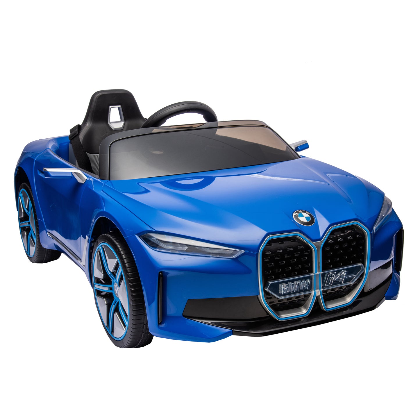 Licensed BMW I4,12v Kids ride on car 2.4G W/Parents Remote Control,electric car for kids,Three speed adjustable,Power display, USB,MP3 ,Bluetooth,LED light,Two-point safety belt,story