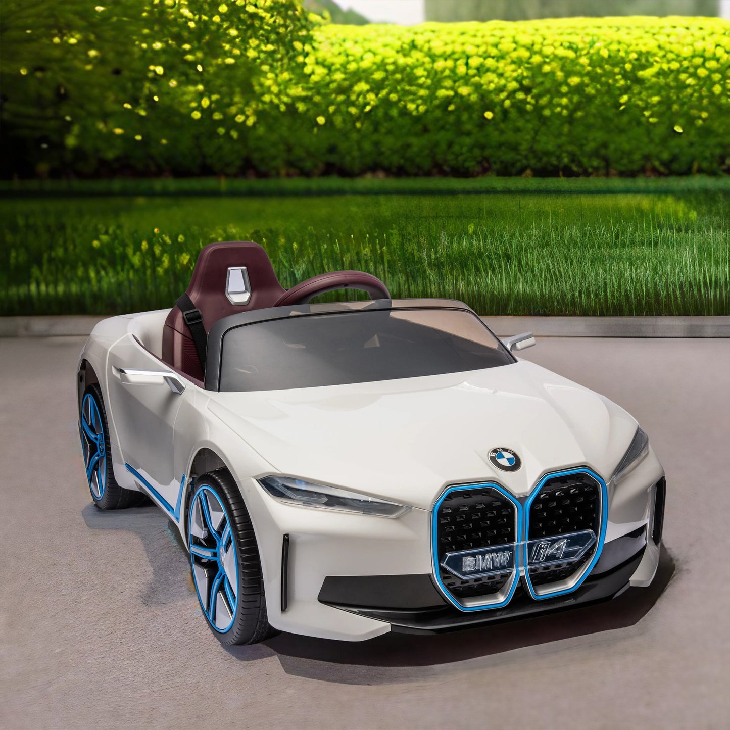 Licensed BMW I4,12v Kids ride on car 2.4G W/Parents Remote Control,electric car for kids,Three speed adjustable,Power display, USB,MP3 ,Bluetooth,LED light,Two-point safety belt,story