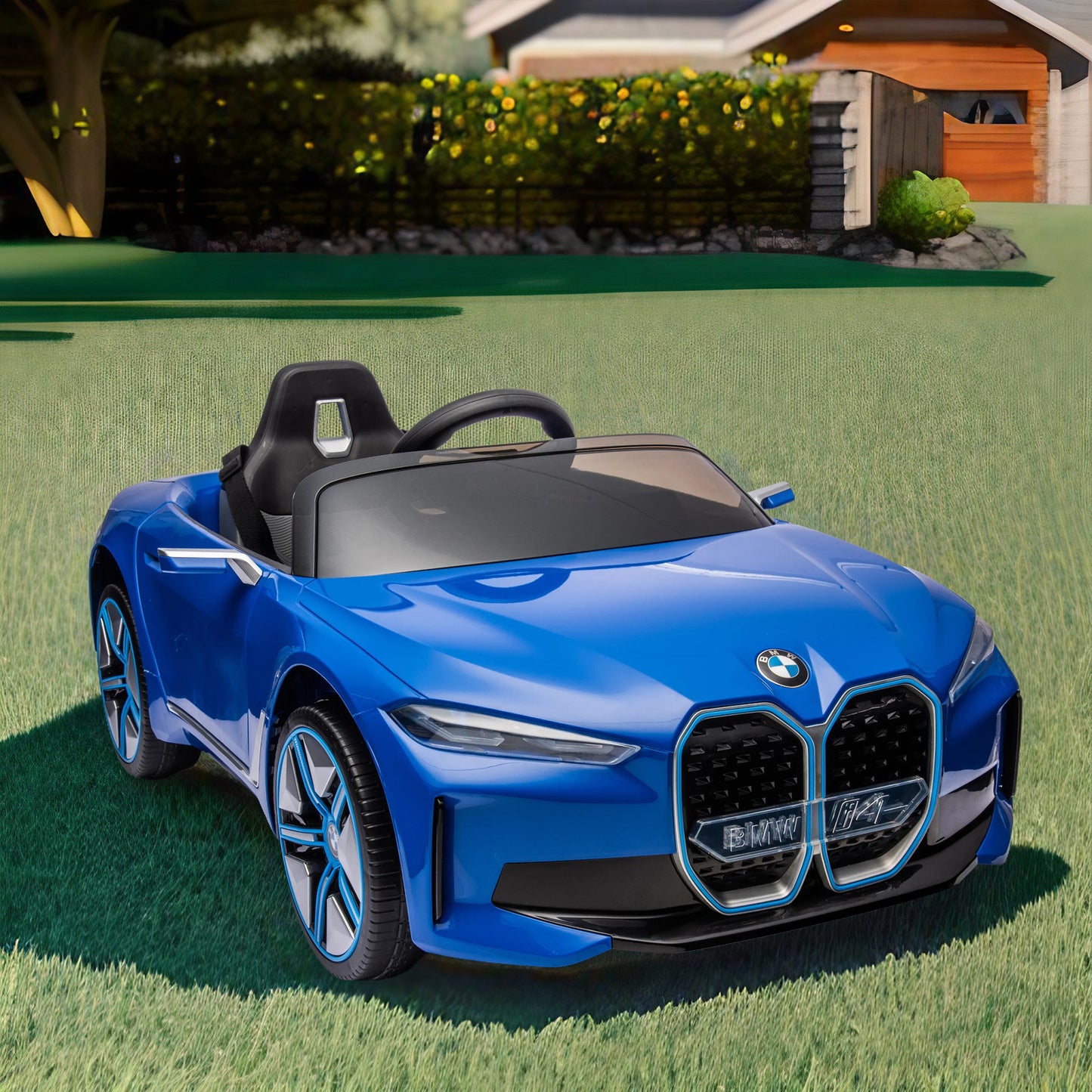 Licensed BMW I4,12v Kids ride on car 2.4G W/Parents Remote Control,electric car for kids,Three speed adjustable,Power display, USB,MP3 ,Bluetooth,LED light,Two-point safety belt,story