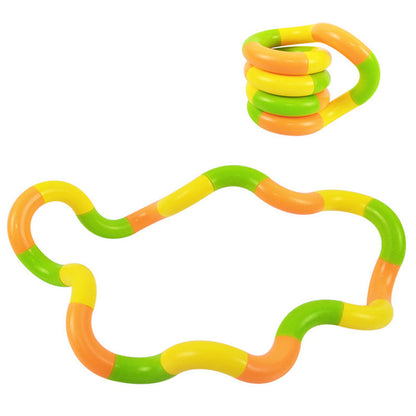 4Pcs Twisted Rope Anti Stress Toy Deformation Rope Adult Decompression Interactive Game DIY Winding Leisure Kids Education Toys