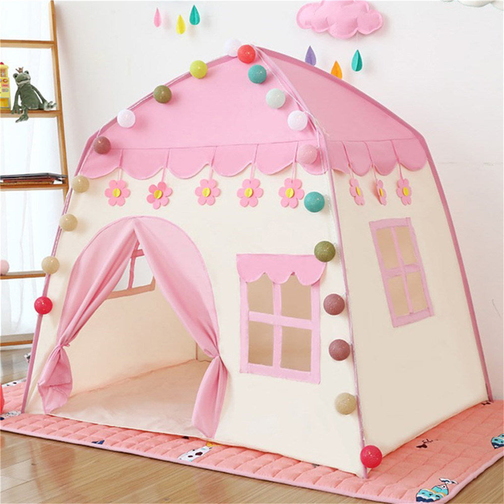 Kids Play Tent Princess Playhouse Pink Castle Play Tent