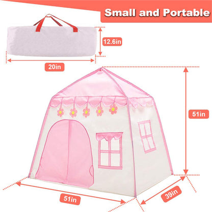 Kids Play Tent Princess Playhouse Pink Castle Play Tent