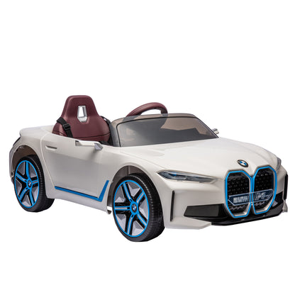 Licensed BMW I4,12v Kids ride on car 2.4G W/Parents Remote Control,electric car for kids,Three speed adjustable,Power display, USB,MP3 ,Bluetooth,LED light,Two-point safety belt,story