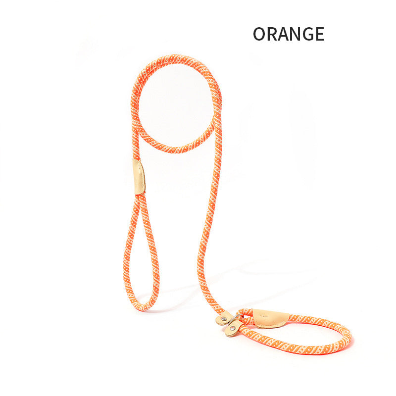 Dog Rope Pet Pulling Rope Puppy Strap Traction Rope Heavy Duty Belt Large Dog Leash Dog Collar Strap Dog Training Pet Harness Hands-Free Leash For Small Dogs Multicolor Pet Supplies