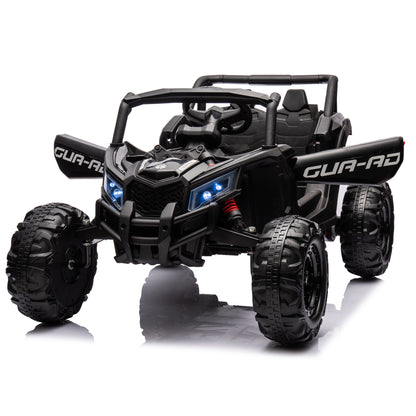 12V Ride On Car with Remote Control,UTV ride on for kid,3-Point Safety Harness, Music Player (USB Port/Volume Knob/Battery Indicator), LED Lights, High-Low Speed Switch - Off-Road Adventure for Kids