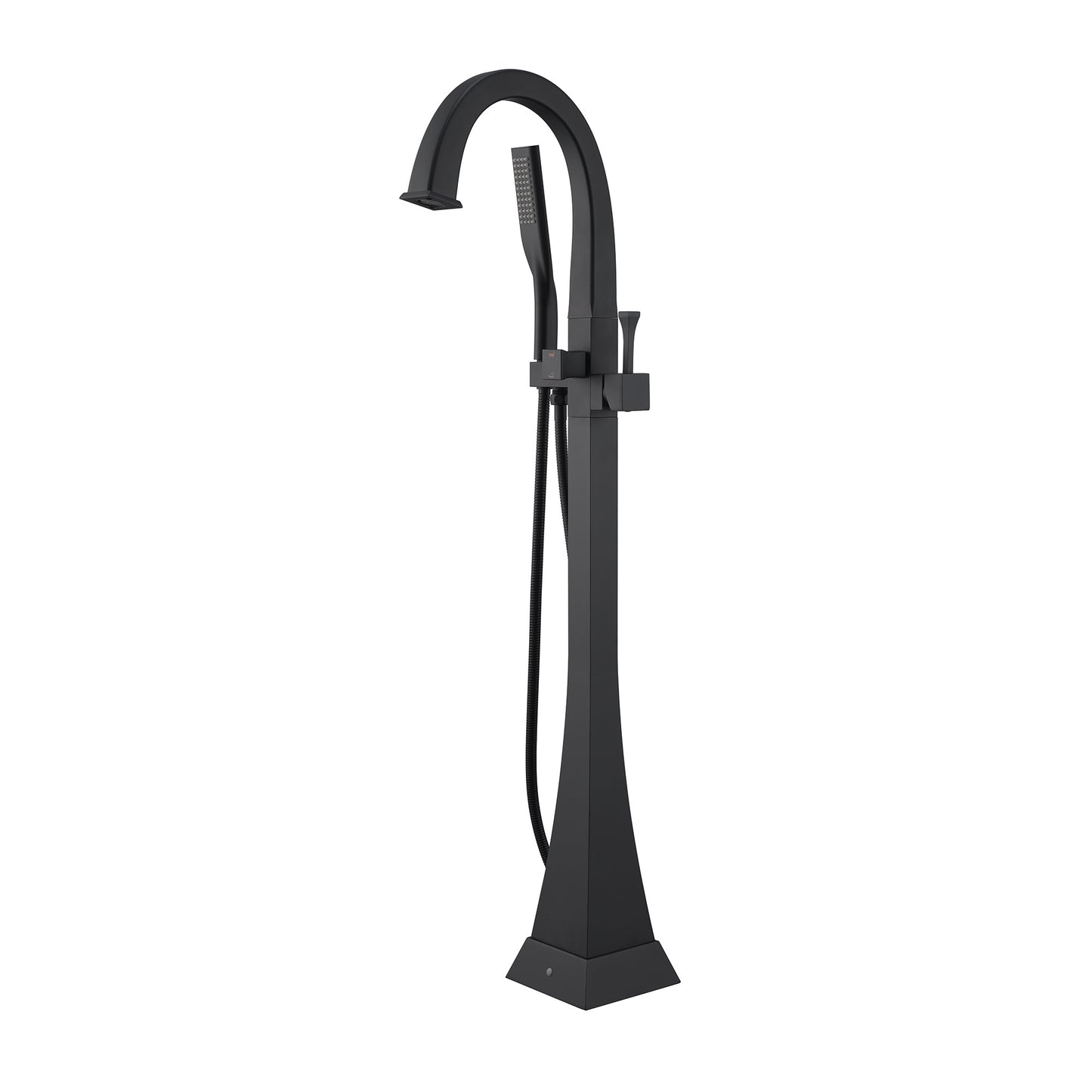 Free-standing bathtub faucet - Square black