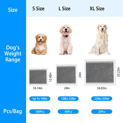 20Pcs Dog Pee Training Pads Super Absorbent Leak-proof Quick Dry Pet