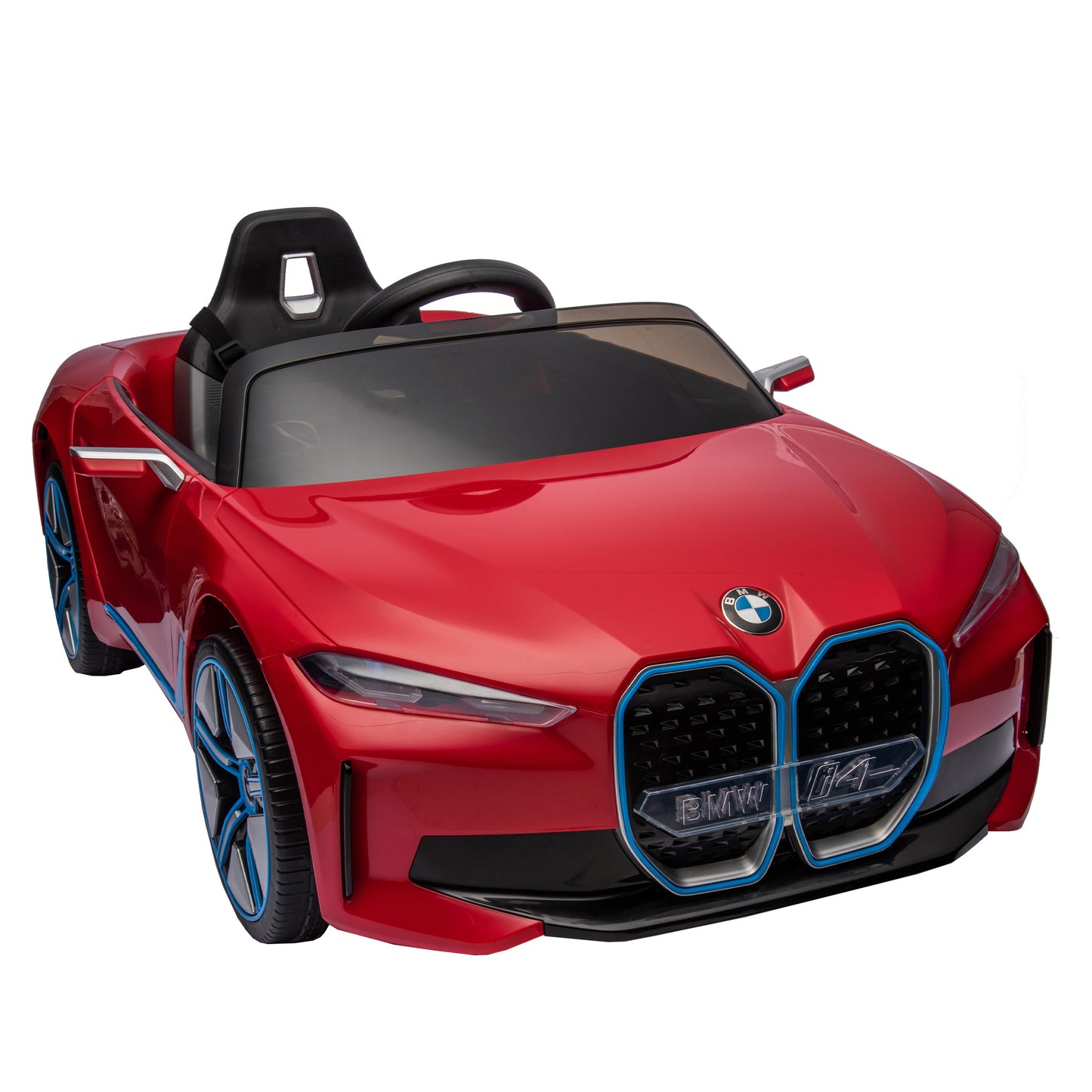 Licensed BMW I4,12v Kids ride on car 2.4G W/Parents Remote Control,electric car for kids,Three speed adjustable,Power display, USB,MP3 ,Bluetooth,LED light,Two-point safety belt,story