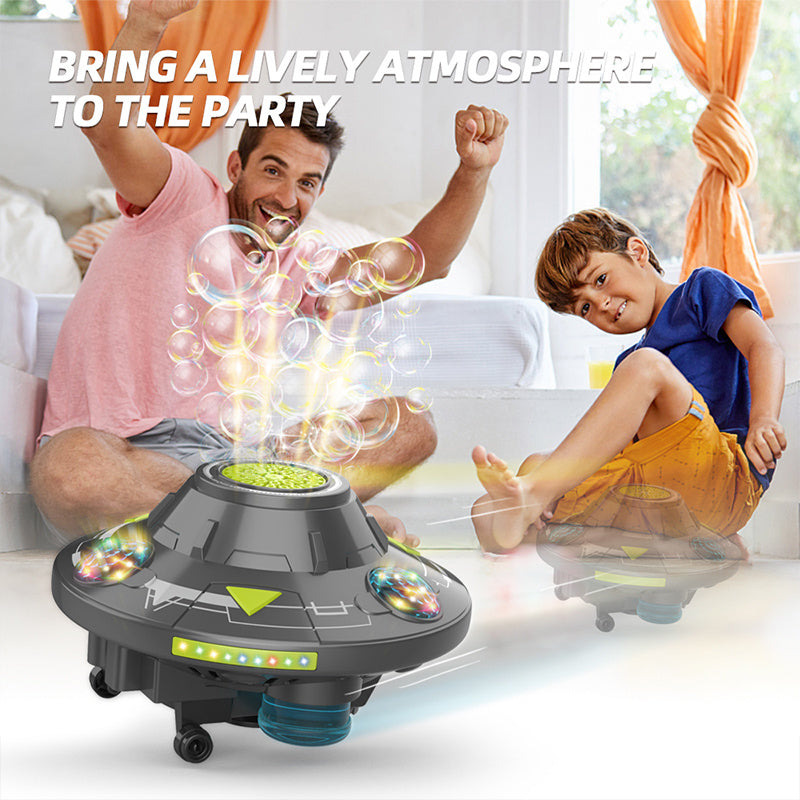 Flying saucer toy Light flying saucer toy automatic pumping foam with rechargeable battery automatic obstacle avoidance