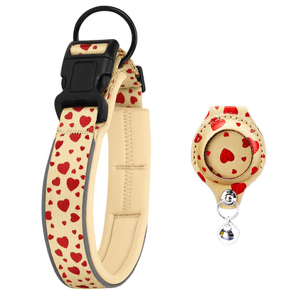 Cross-border new dog collar airtag locator anti-lost pet collar; Pet Collar with AirTag Case Holder