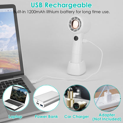 Mini Portable Fan USB Rechargeable Handheld Cooling Fan