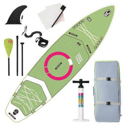 Inflatable Stand Up Paddle Board with Premium iSUP Bundle Accessory Pack, Durable, Lightweight with Stable Wide Stance - SUP for All Skill Levels