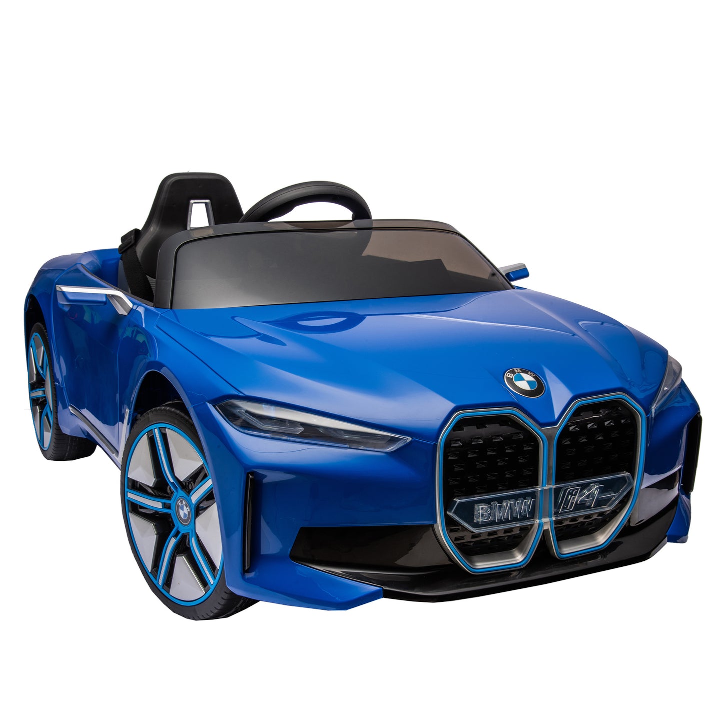 Licensed BMW I4,12v Kids ride on car 2.4G W/Parents Remote Control,electric car for kids,Three speed adjustable,Power display, USB,MP3 ,Bluetooth,LED light,Two-point safety belt,story