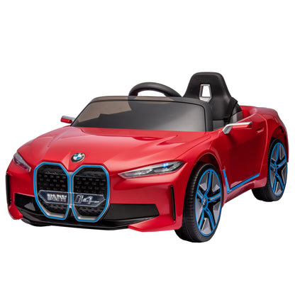 Licensed BMW I4,12v Kids ride on car 2.4G W/Parents Remote Control,electric car for kids,Three speed adjustable,Power display, USB,MP3 ,Bluetooth,LED light,Two-point safety belt,story