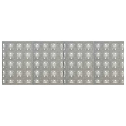 Wall-mounted Peg Boards 4 pcs 15.7"x22.8" Steel