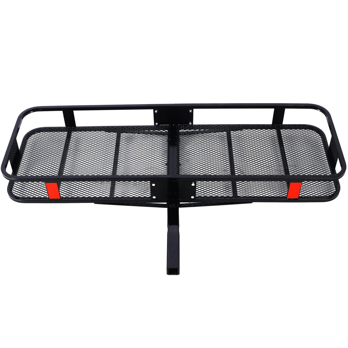 Hitch Mount Cargo Carrier Basket 60" X 21" X 6"+Waterproof Cargo Bag 16 Cubic Feet(56" 20" 20"),Hauling Weight Capacity of 500 Lbs and A Folding Arm.with Hitch Stabilizer,Net and Straps