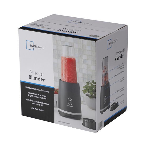 Mainstays Single Serve Blender 16 Oz Black