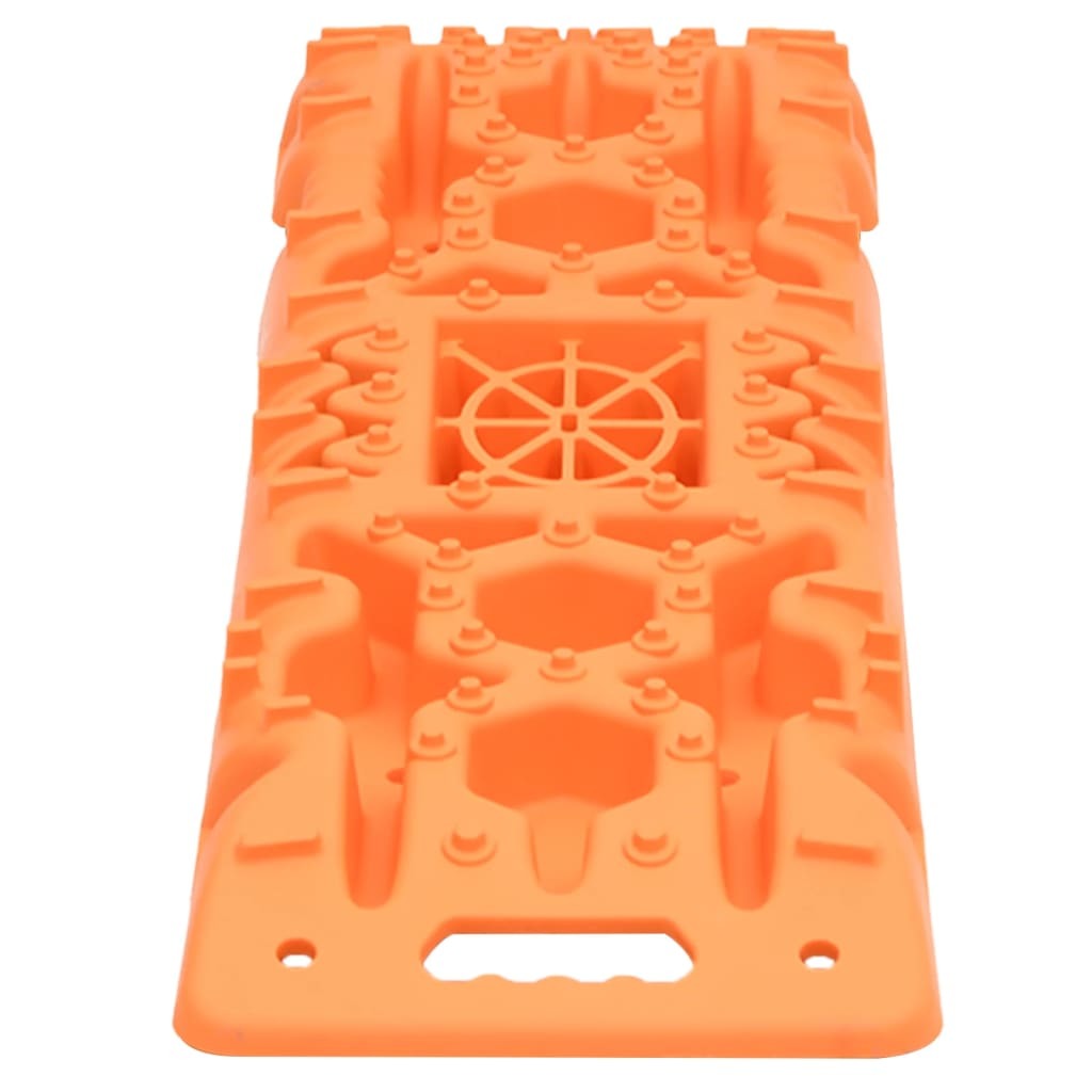 Traction Boards 2 pcs Orange 42.1"x12.2"x2.8" Nylon