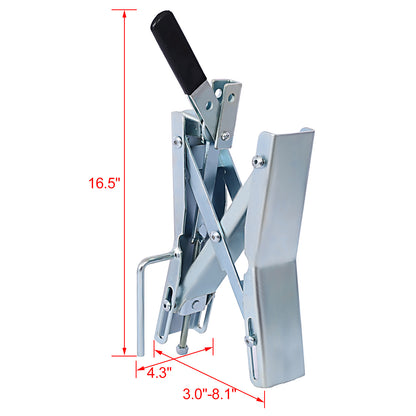 Quick Locking Chock,Axel-Chock Wheel-Stabilizer for RV, Trailer, Camper - Universal Quick-Lock Tire-Stop for Dual Axle Vehicles - Fits up to 6 Inches -Pair