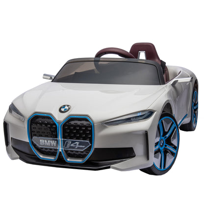 Licensed BMW I4,12v Kids ride on car 2.4G W/Parents Remote Control,electric car for kids,Three speed adjustable,Power display, USB,MP3 ,Bluetooth,LED light,Two-point safety belt,story