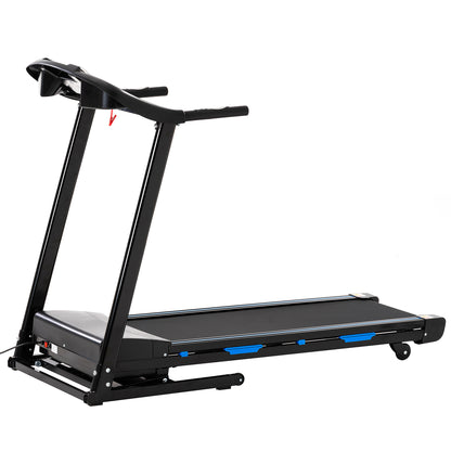 Treadmills for Home, Electric Treadmill with Automatic Incline, Foldable 3.5HP Workout Running Machine Walking, Double Running Board Shock Absorption Pulse Sensor Bluetooth Speaker APP FITSHOW.