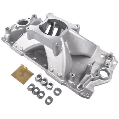 Single Plane Aluminum Intake Manifold For 1957-1995 Small Block Chevy SBC 350 400 3000-7500