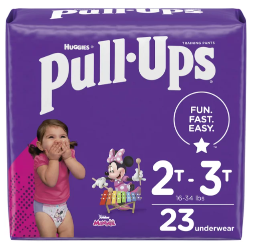 Pull-Ups Girls' Potty Training Underwear Size 4;  2T-3T;  23 Ct