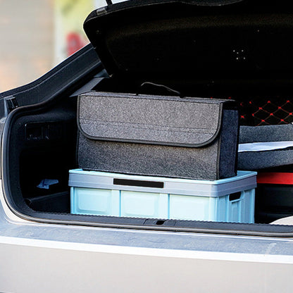 3.85Gal Car Boot Organizer Box Collapsible Trunk Bag Storage Container Travel Tidy Case Holder