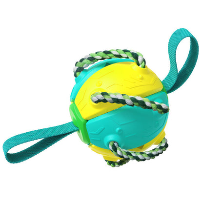 Dog Soccer Ball Interactive Pet Toys Foldable Ball Molar Toy Outdoor Training Ball for Puppy Dog Chew Dog Accessories