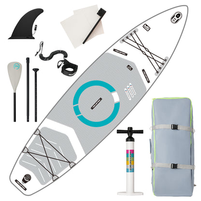 Inflatable Stand Up Paddle Board with Premium iSUP Bundle Accessory Pack, Durable, Lightweight with Stable Wide Stance - SUP for All Skill Levels