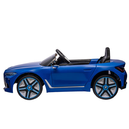 Licensed BMW I4,12v Kids ride on car 2.4G W/Parents Remote Control,electric car for kids,Three speed adjustable,Power display, USB,MP3 ,Bluetooth,LED light,Two-point safety belt,story