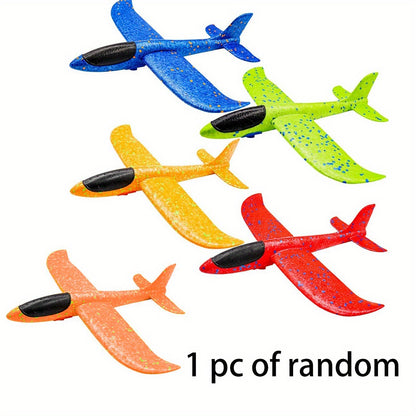 1pc, Random Models Foam Hand-thrown, Aircraft Flying Toys, Flying Machine Model Glider, Summer Beach Park Outdoor Family Toys Games, Summer Decor, Summer Supplies