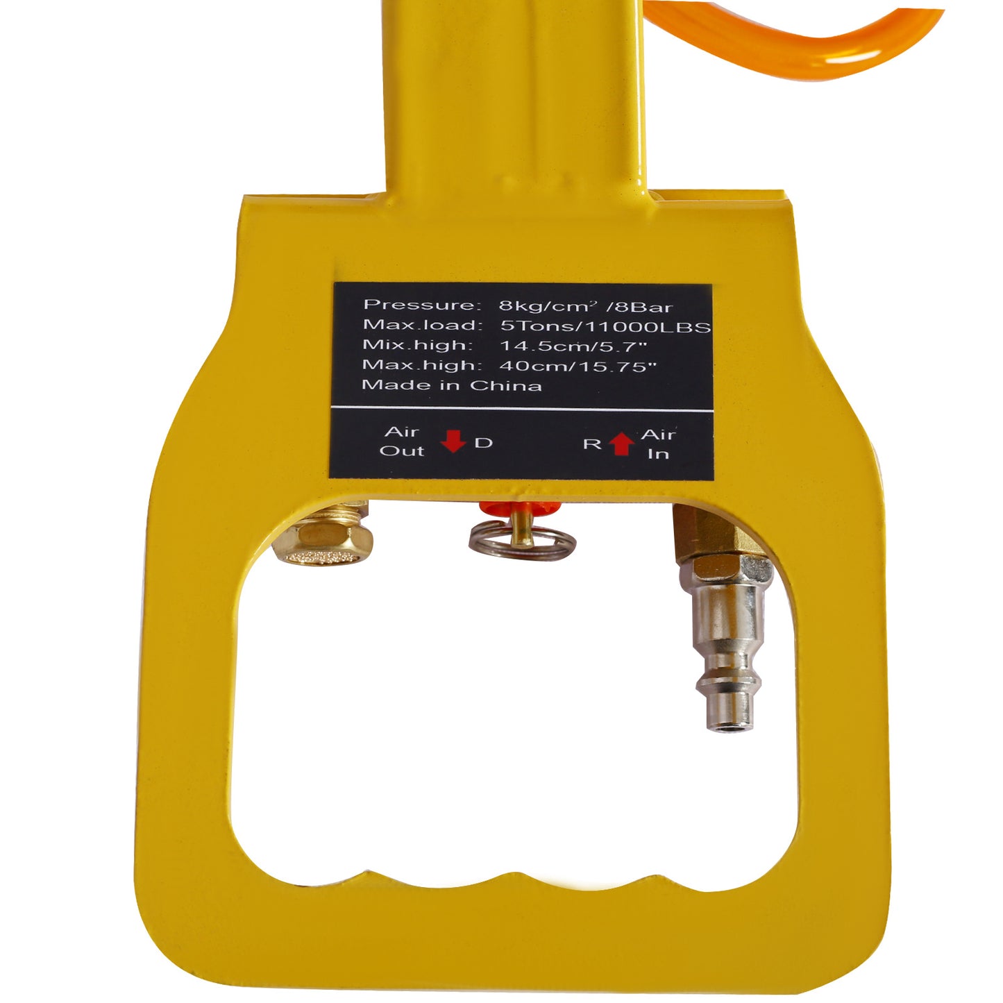 5T Triple Bag Air Jack ,Pneumatic Jack 3 bag ,lifting 16in capacity 5T 11000lbs,easy-collapsing Terrain,Color Yellow