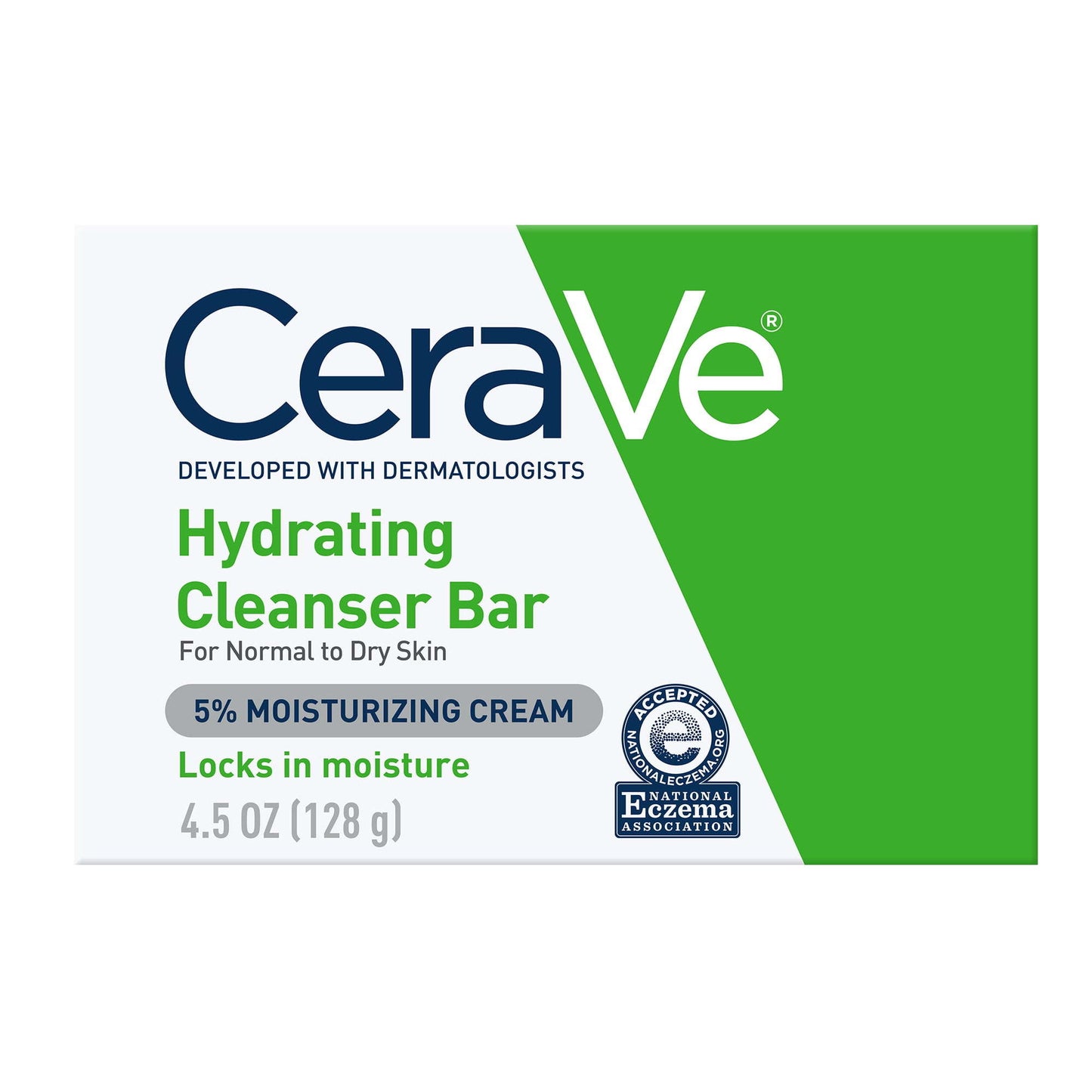 CeraVe Hydrating Cleansing Bar for Face and Body for Normal to Dry Skin, 4.5 oz