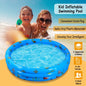 51x13In Inflatable Swimming Pool Blow Up Family Pool For 3 Kids Foldable Swim Ball Pool