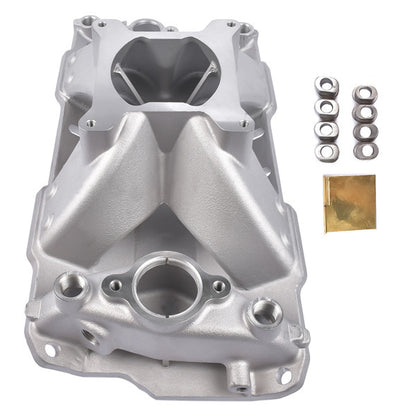 Single Plane Aluminum Intake Manifold For 1957-1995 Small Block Chevy SBC 350 400 3000-7500