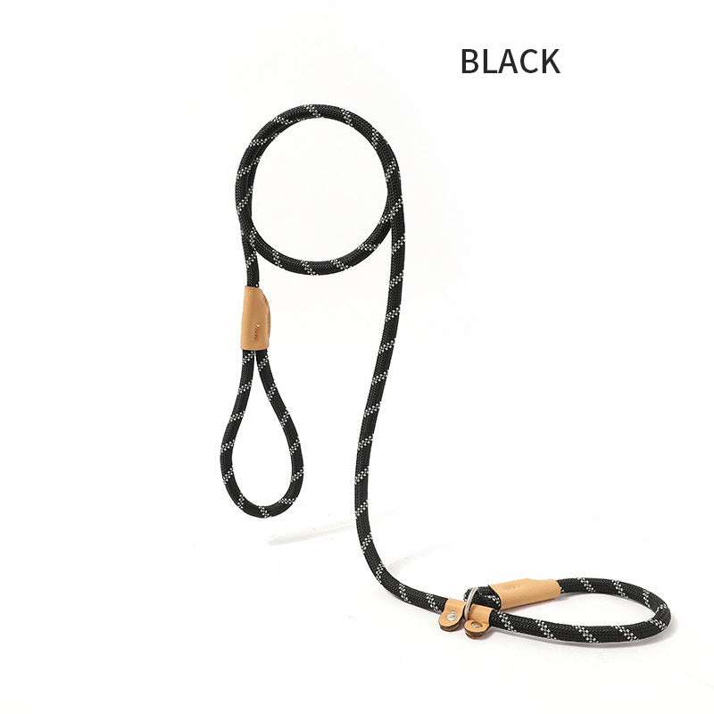 Dog Rope Pet Pulling Rope Puppy Strap Traction Rope Heavy Duty Belt Large Dog Leash Dog Collar Strap Dog Training Pet Harness Hands-Free Leash For Small Dogs Multicolor Pet Supplies