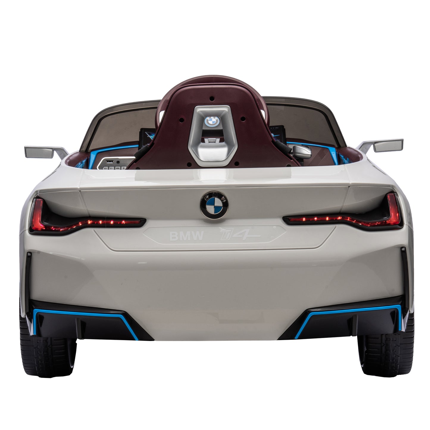 Licensed BMW I4,12v Kids ride on car 2.4G W/Parents Remote Control,electric car for kids,Three speed adjustable,Power display, USB,MP3 ,Bluetooth,LED light,Two-point safety belt,story