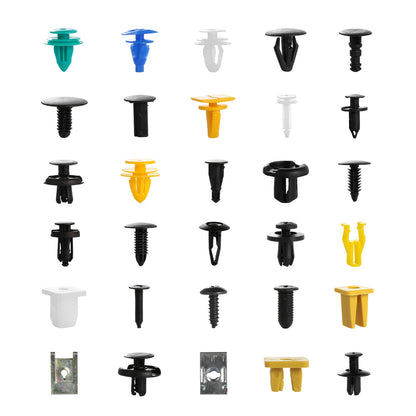 500Packs Bumper Fastener Rivets 30 Kinds Bumper Push Clips Fender Replacement