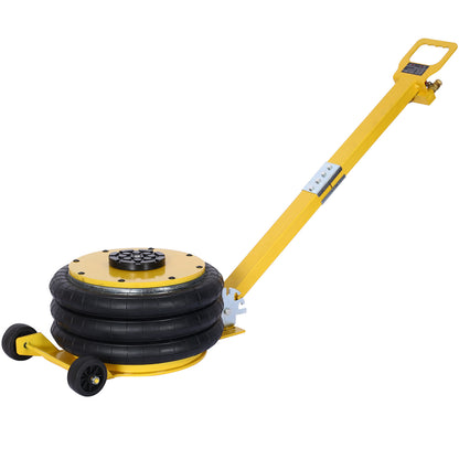 5T Triple Bag Air Jack ,Pneumatic Jack 3 bag ,lifting 16in capacity 5T 11000lbs,easy-collapsing Terrain,Color Yellow