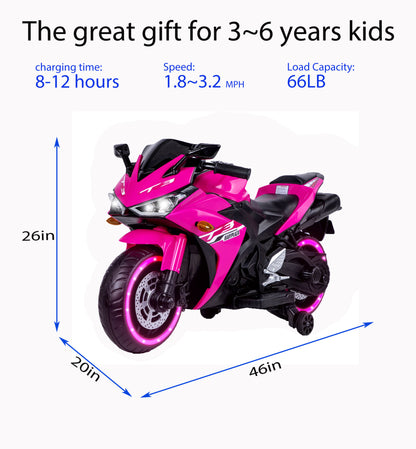 kids motorcycle,Tamco 12V motorcycle for kids 3 4 5 6 years Boys Girls 12v7ah kids motorcycle ride on toy with Training Wheels/manual throttle/ drive by hand /Lightting wheels