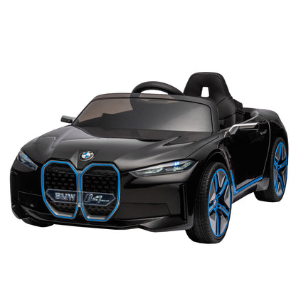 Licensed BMW I4,12v Kids ride on car 2.4G W/Parents Remote Control,electric car for kids,Three speed adjustable,Power display, USB,MP3 ,Bluetooth,LED light,Two-point safety belt,story